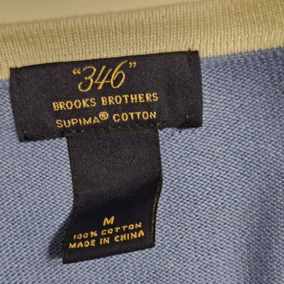Brooks Brothers 346 Cardigan Blue Size Medium - Picture 3 of 11